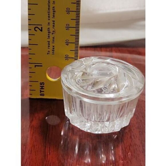 Phil Papel Imports Crystal Glass Small Trinket Gift Box Made in Germany Vintage - Picture 11 of 11